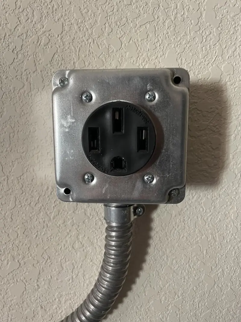 NEMA 14-50 outlet installed for Electrical Panel Upgrade in Gateway